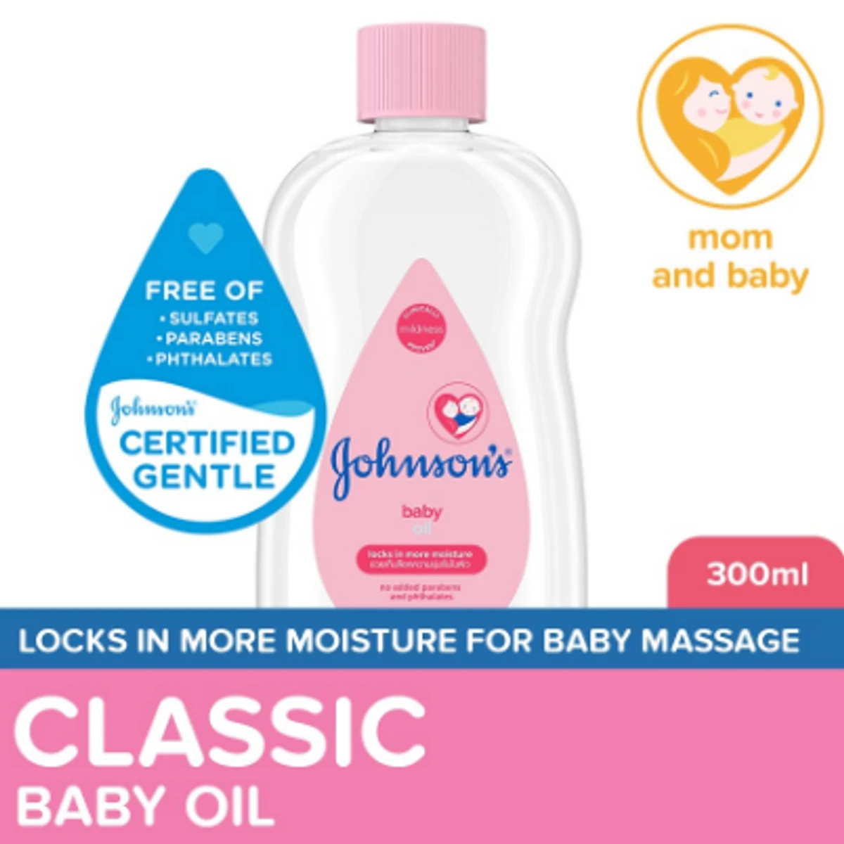 Johnson's Baby Oil 300ml (Italy) - Image 4