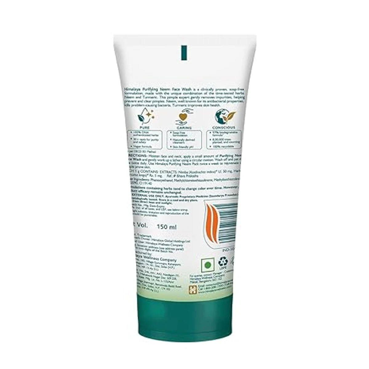 Himalaya Purifying Neem Face Wash 150ml (India) - Image 4