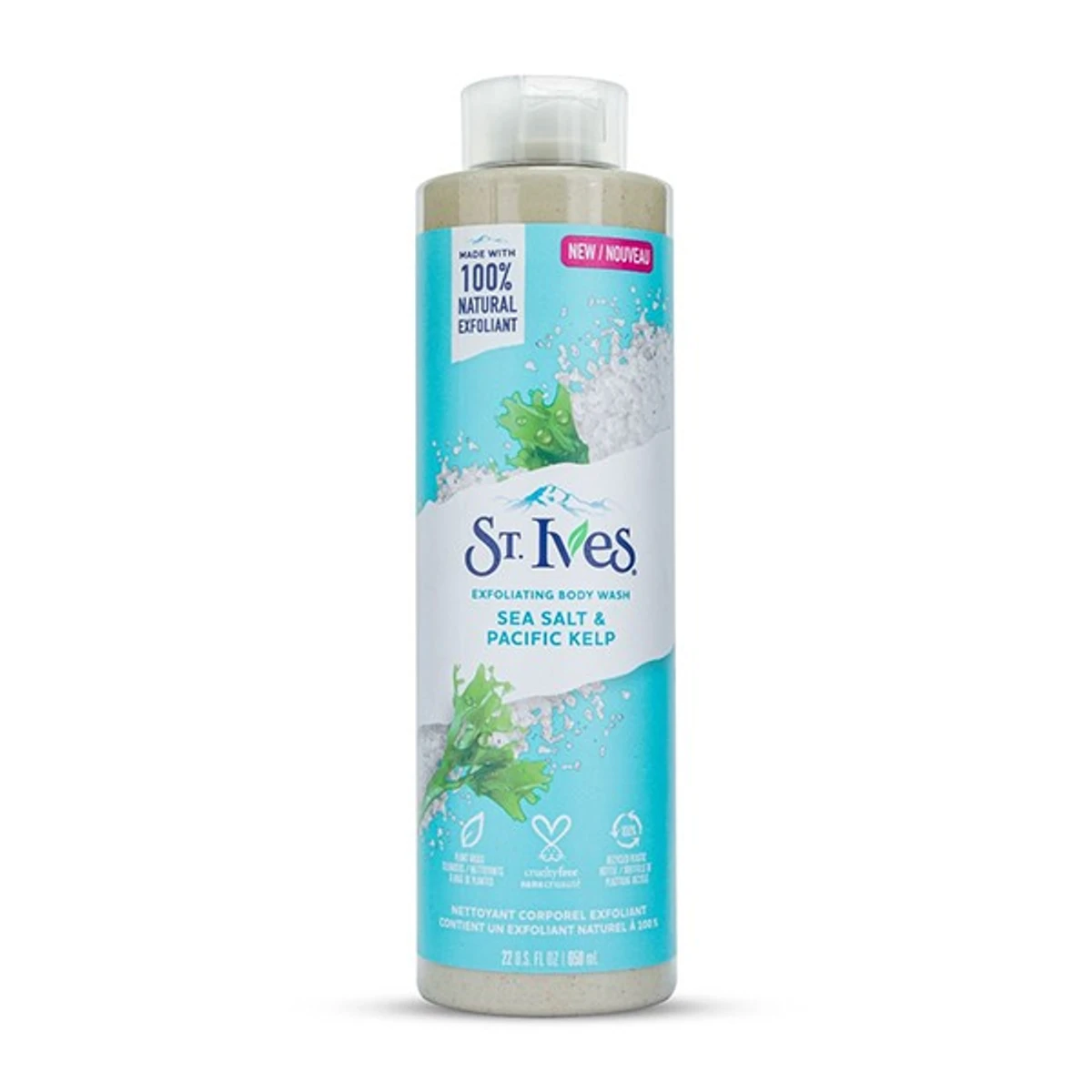 St. Ives Exfoliating Body Wash with Sea Salt & Pacific Kelp-650ml