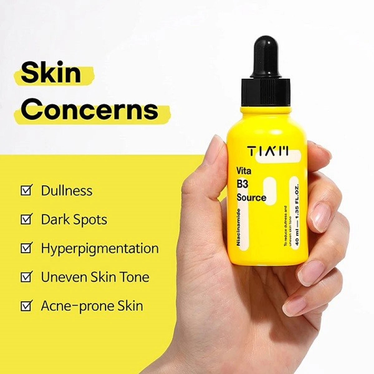 TIAM Vita B3 Source, 10% Niacinamide Serum, 2% Arbutin (40ml)