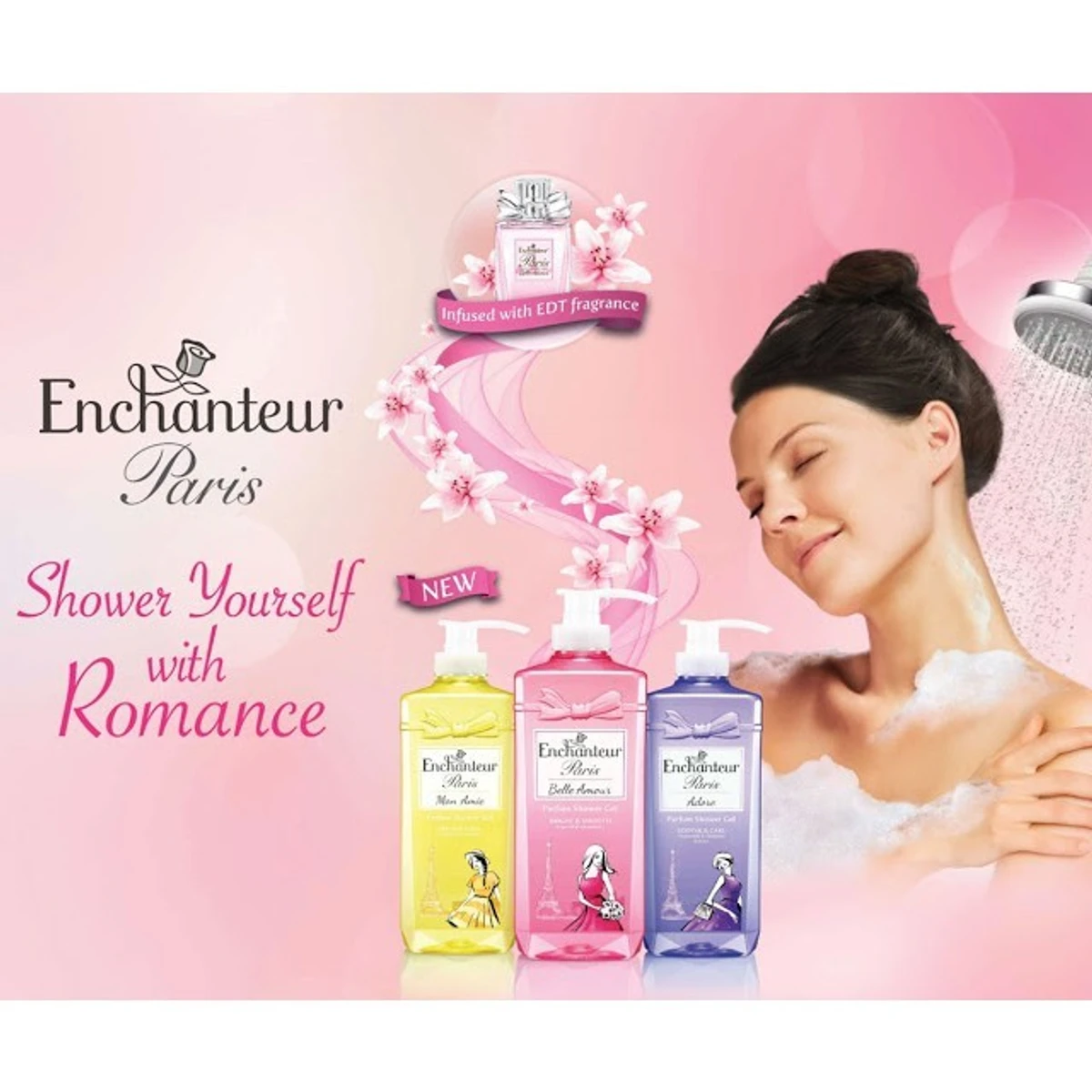 Enchanteur Paris Mon Amie Fresh & Cool Parfum Shower Gel (750g)