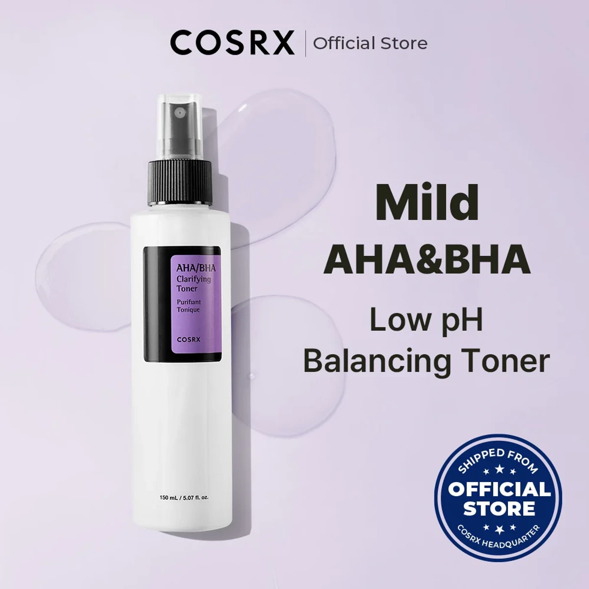 COSRX AHA/BHA Treatment Toner (150ml/50ml)