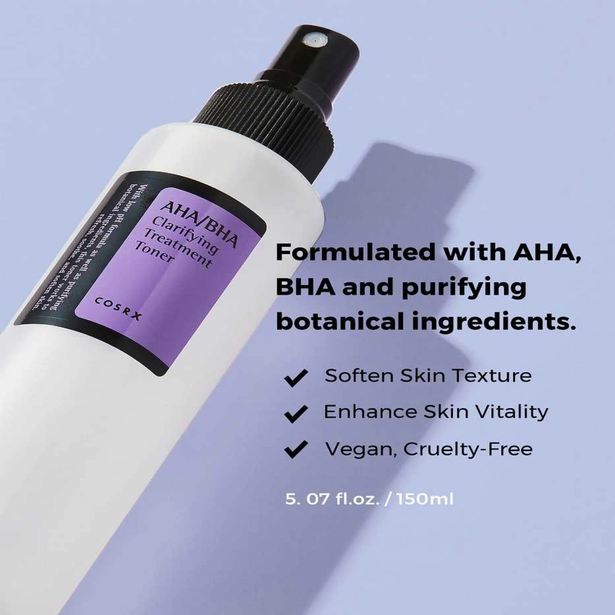 COSRX AHA/BHA Treatment Toner (150ml/50ml) - Image 3