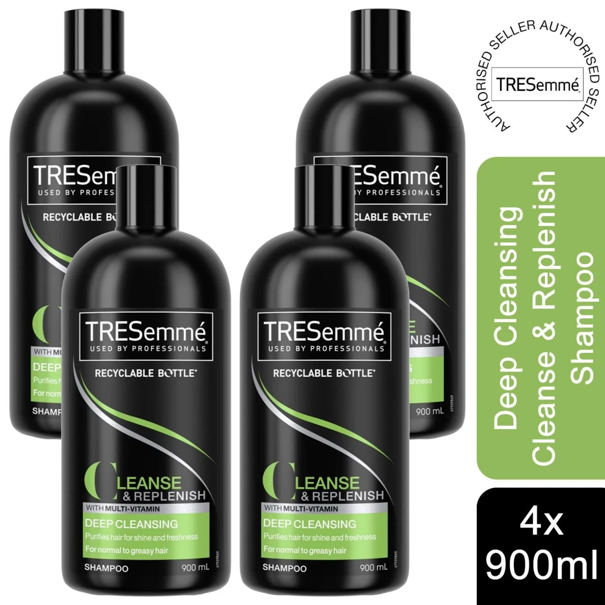 TRESemmé Replenish & Cleanse Shampoo with vitamin C, Fresh,(900ml,)