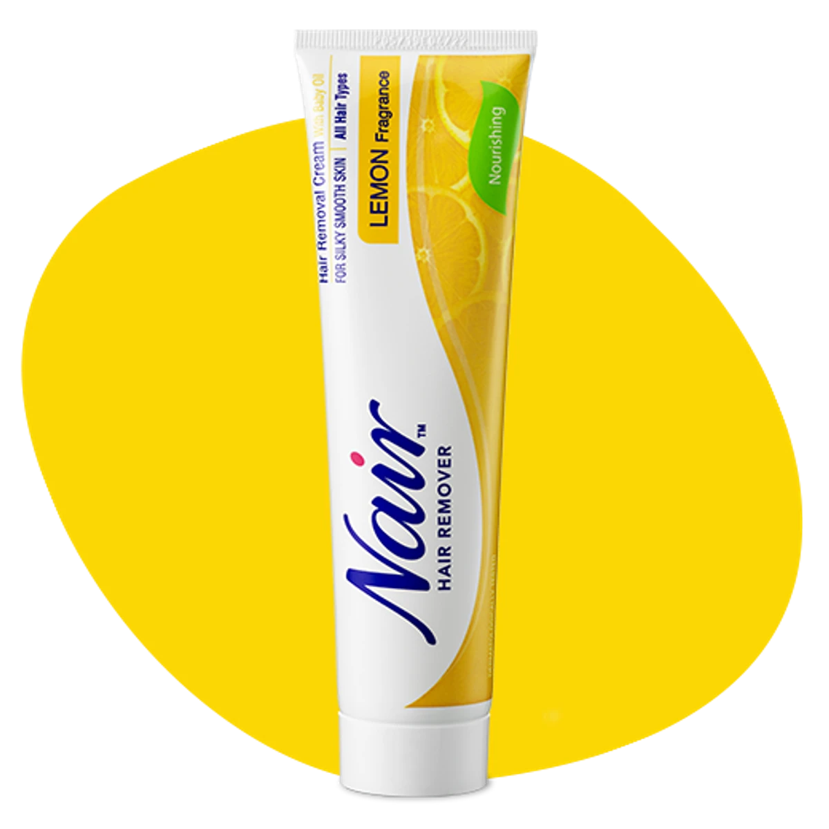 Nair Legs & Body Hair Remover For All Hair Types With Lemon Fragrance (110gm)