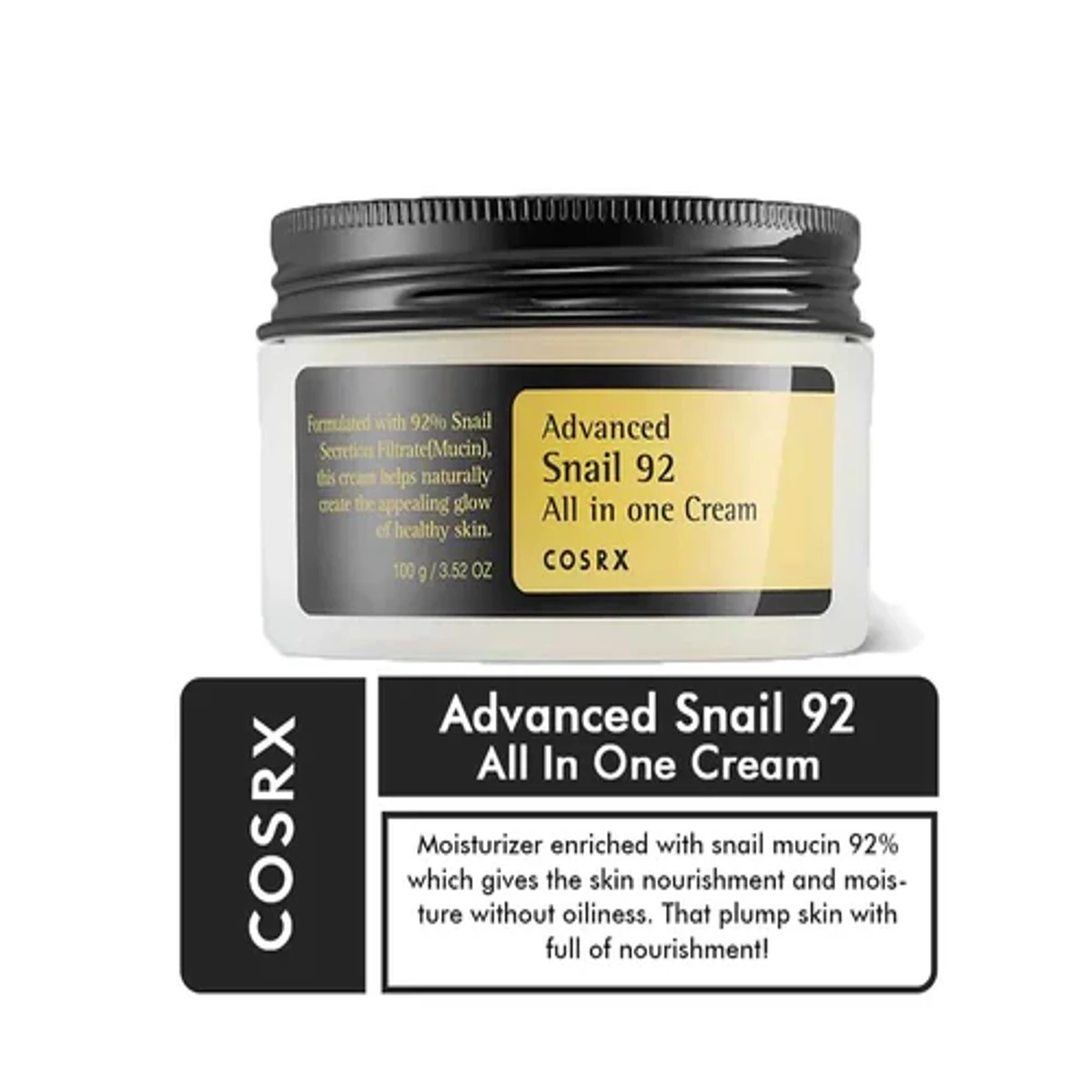 Cosrx Advanced Snail 92 All In One Cream (100gr) - Image 5