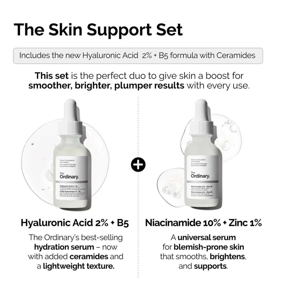 The Ordinary The Skin Support Set With Niacinamide 10% + Zinc 1% & Hyaluronic Acid 2% + B5 - Image 3