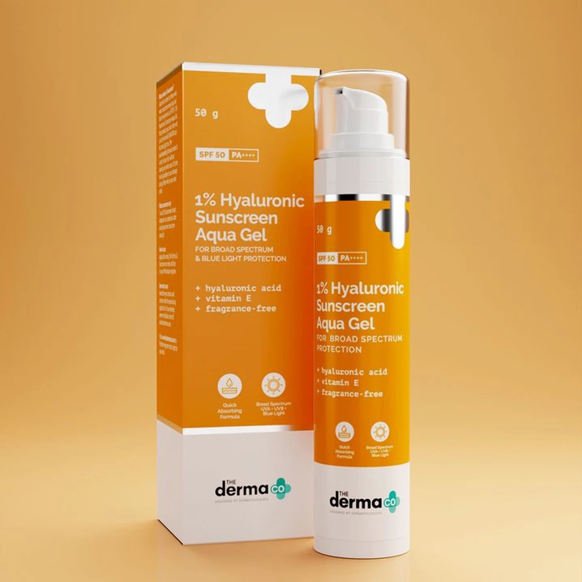 The Derma.co 1% Hyaluronic Sunscreen Aqua Gel - (50g)