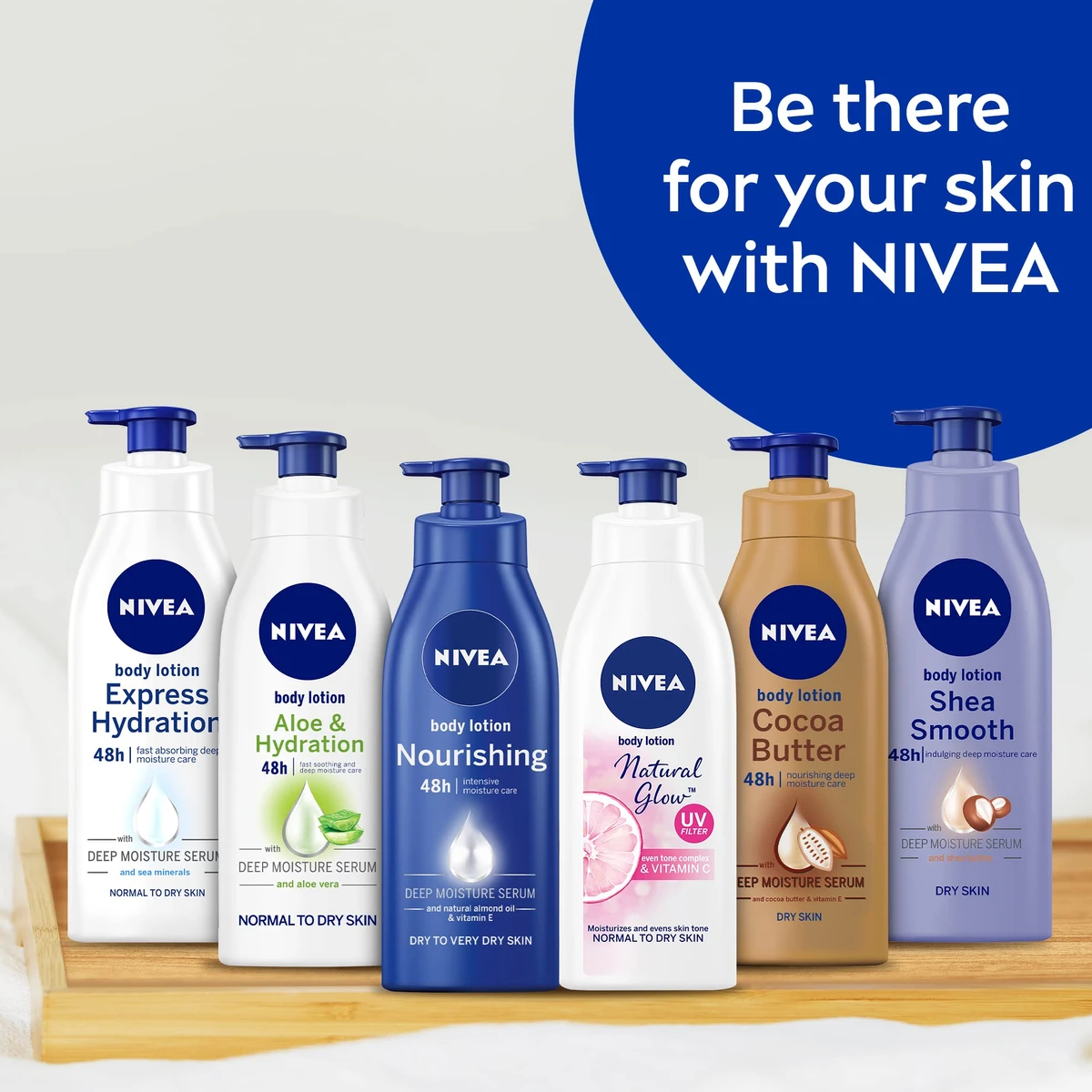 Nivea Shea Smooth Dry Skin Body Lotion With Deep Moisture Serum (400ml)