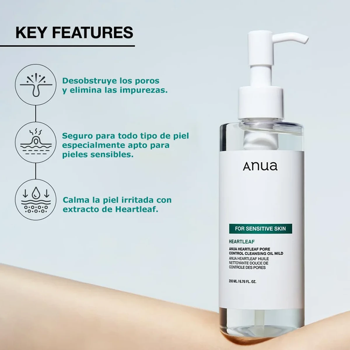 Anua Heartleaf Pore Control Cleansing Oil Mild 200ml - Image 4