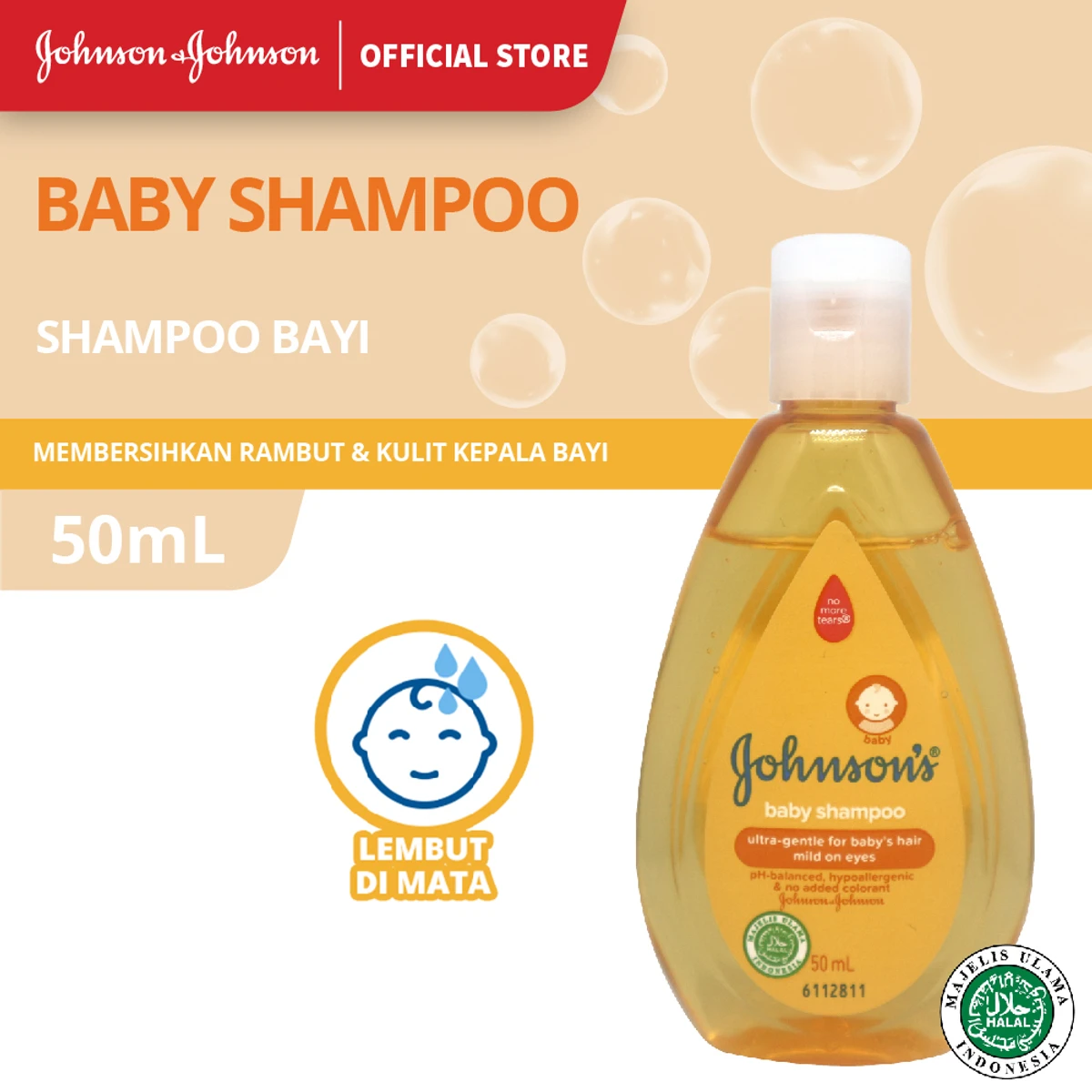 Johnson's baby shampoo 50ml (Indonesia)