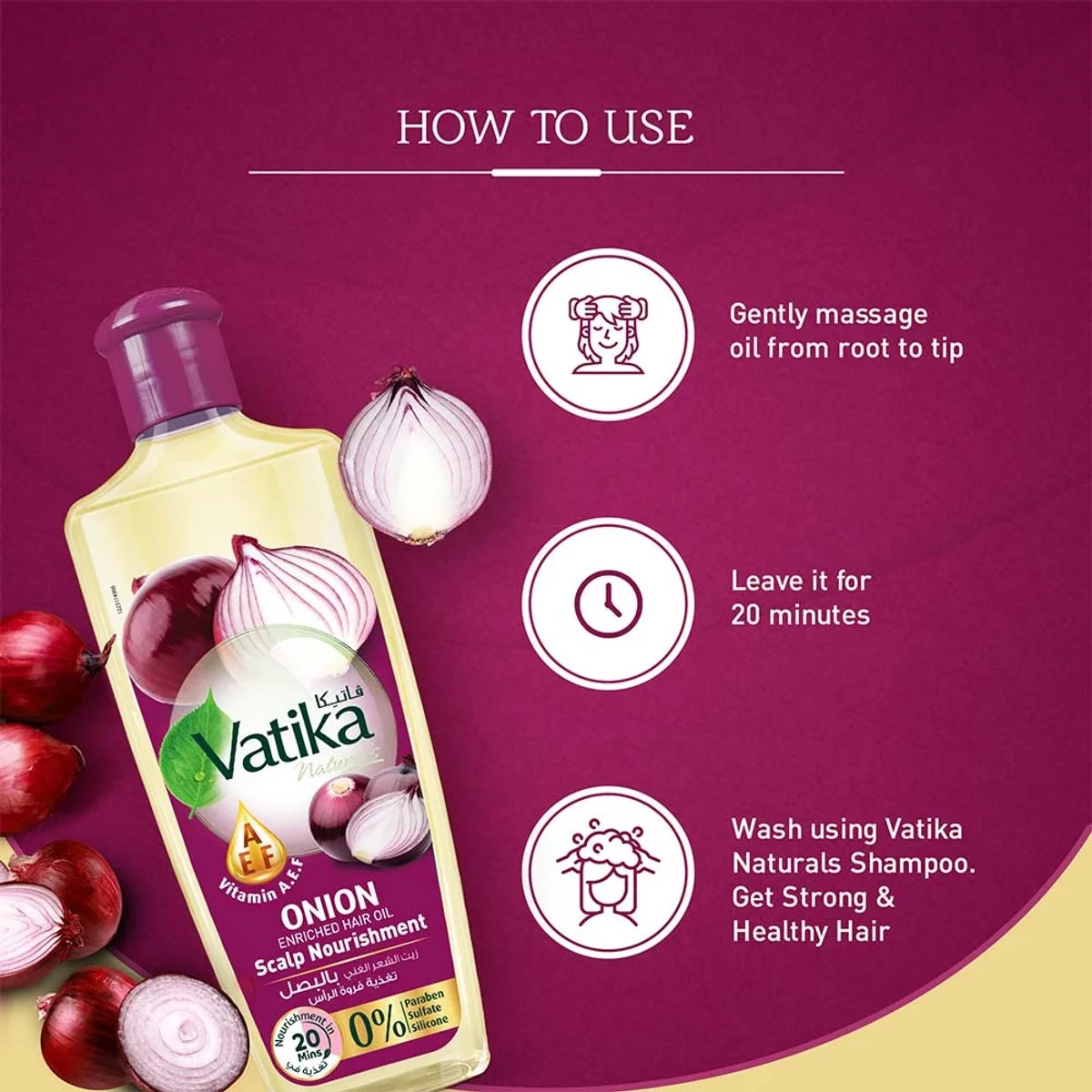 Vatika Naturals Onion Hair Oil 300ml