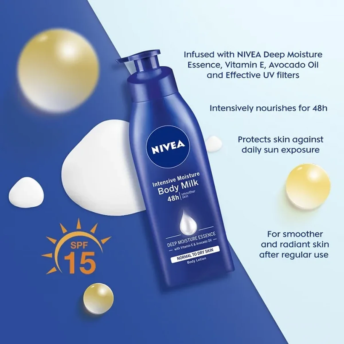 NIVEA 5-in-1 Complete Care Body Milk Lotion-400ml