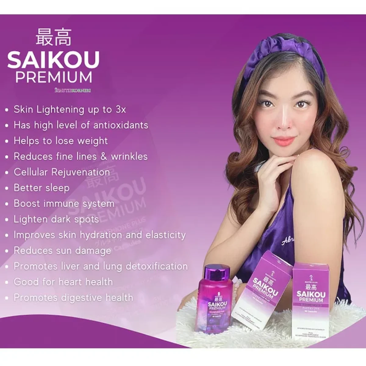 ISHIN SAIKOU Premium Glutathione Plus Capsules (60pics) - Image 8