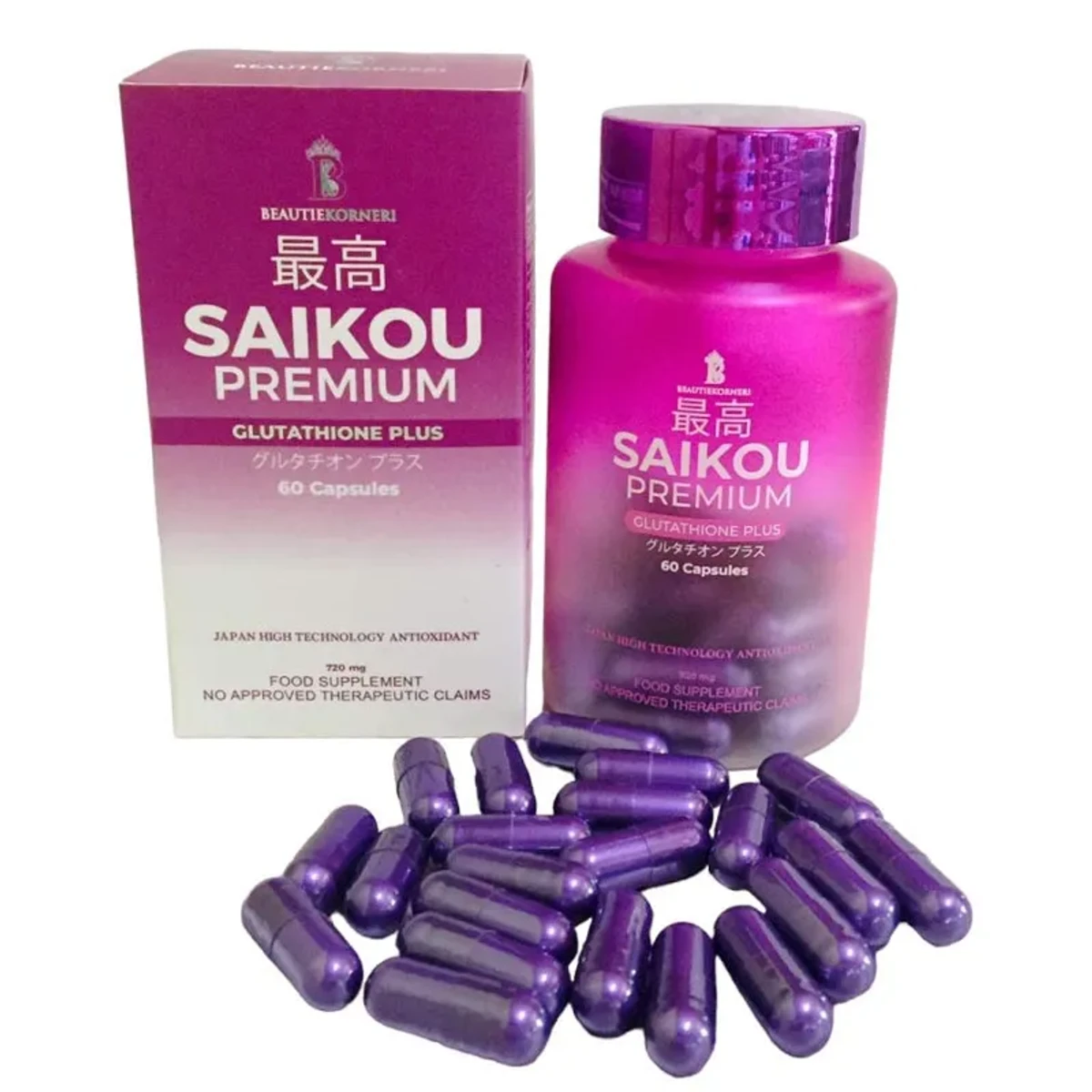 ISHIN SAIKOU Premium Glutathione Plus Capsules (60pics)