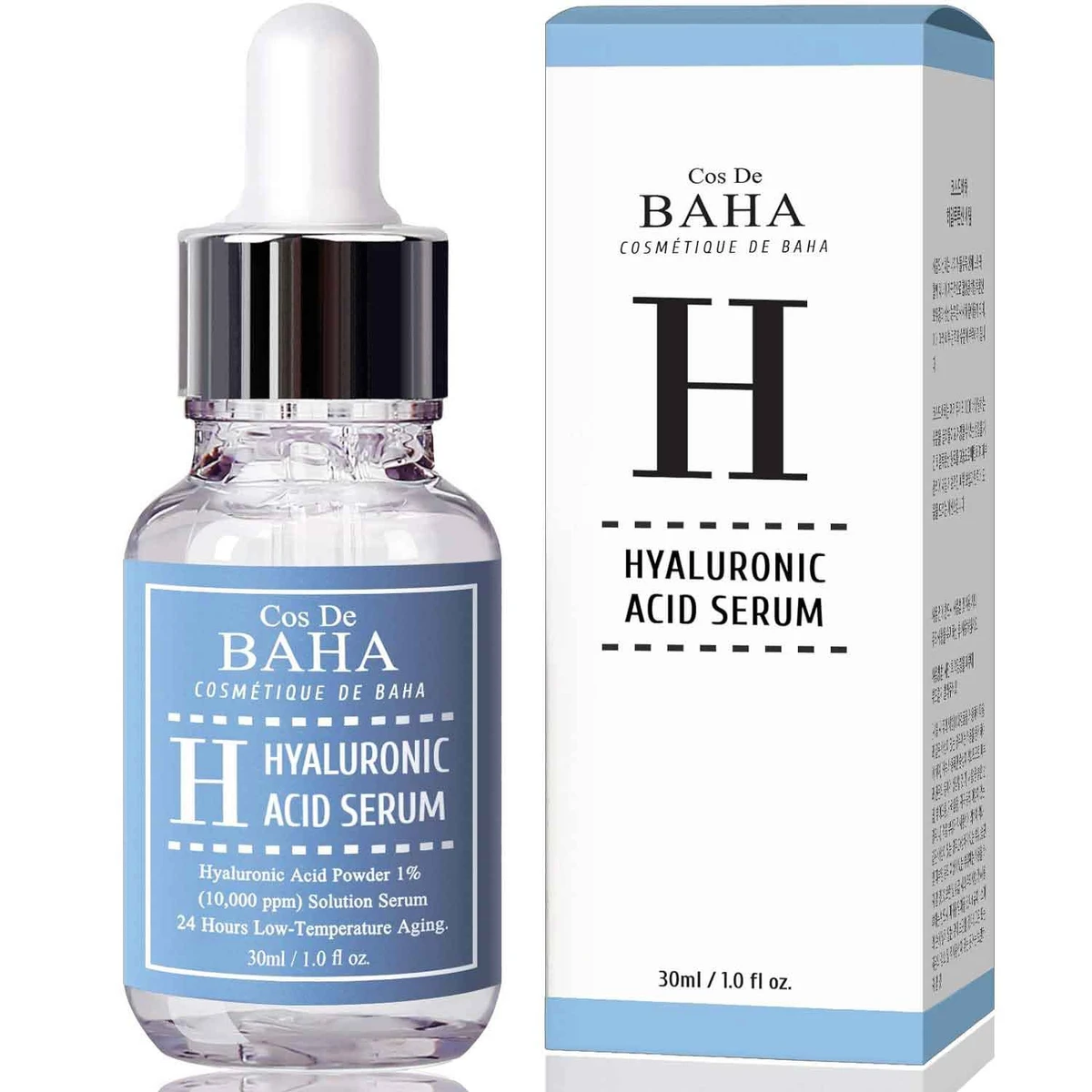 Cos De Baha Pure Hyaluronic Acid 1% Powder Solution Serum (30ml)