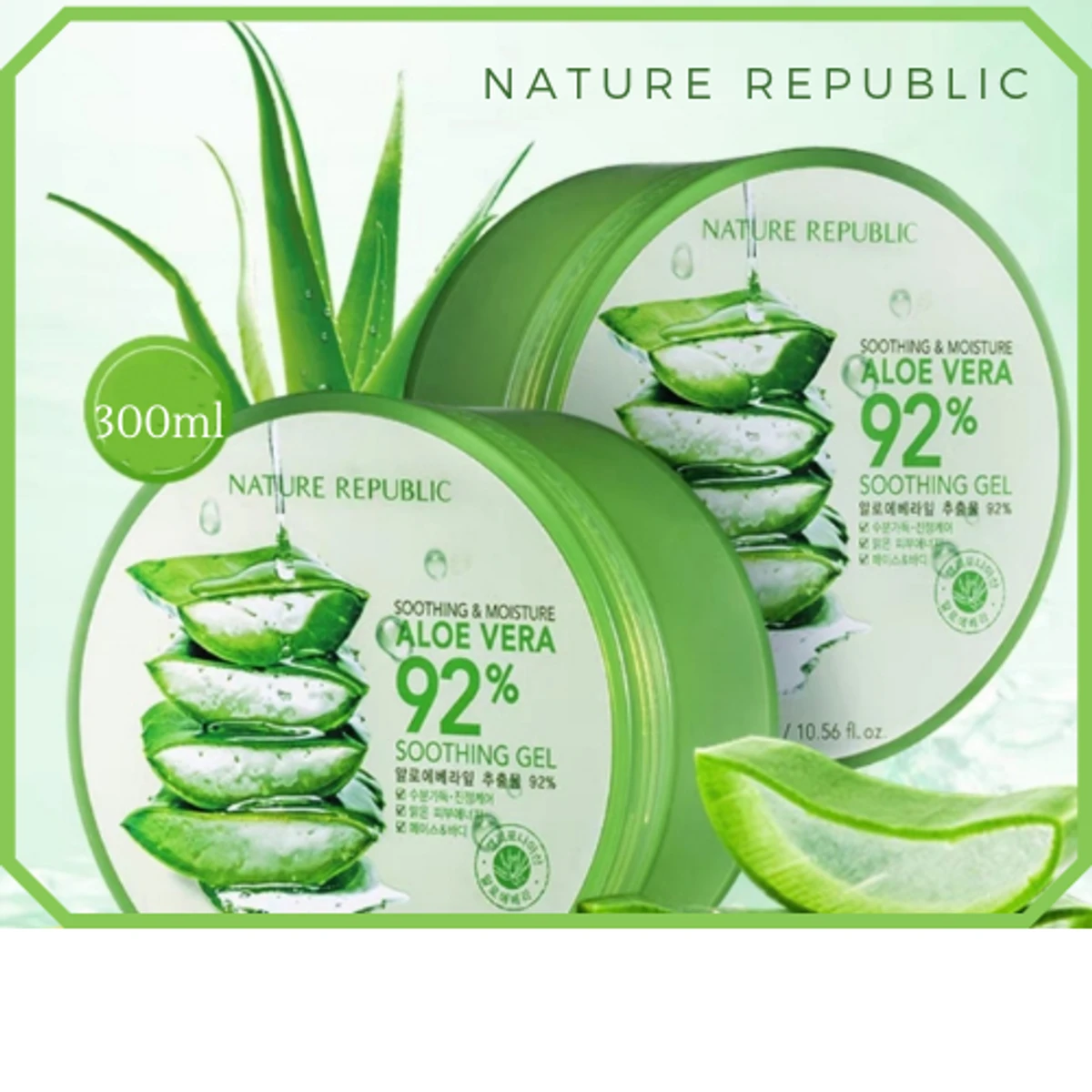 Nature Republic Soothing & Moisture Aloe Vera 92% Soothing Ge l(300ml)