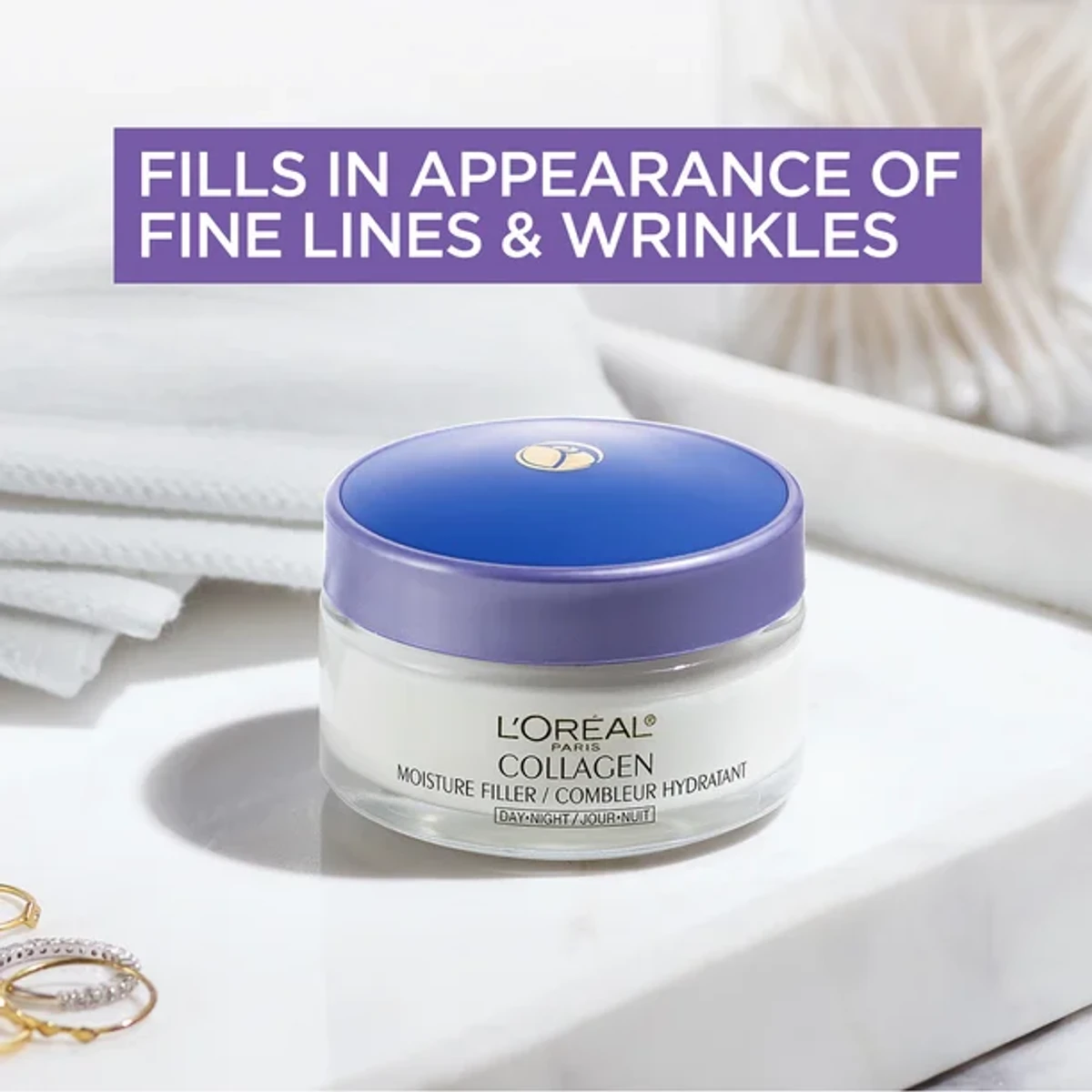 L'Oréal Paris Collagen Moisture Filler Night Creme-1.7 oz (48g) - Image 4