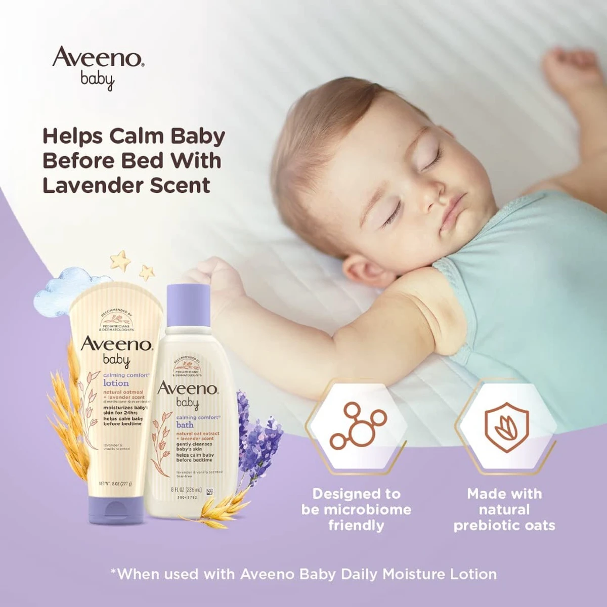 Aveeno Baby Calming Comfort Bath–532ml - Image 3