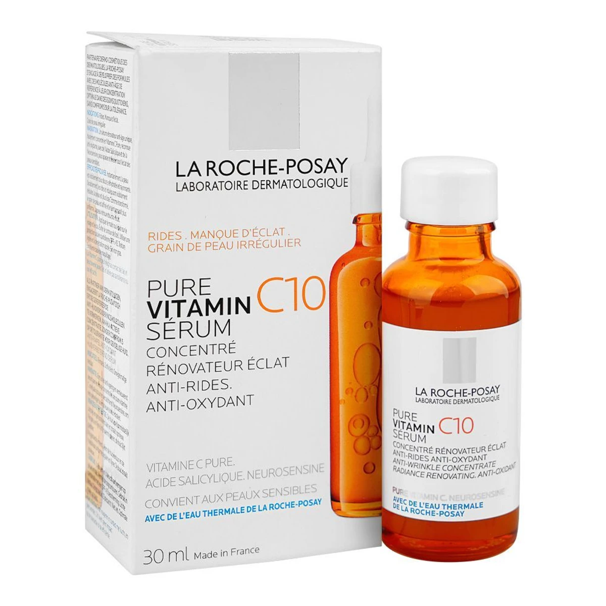 LA Roche-Posay 10% Pure Vitamin C Serum (30ml)  France (100% Original)