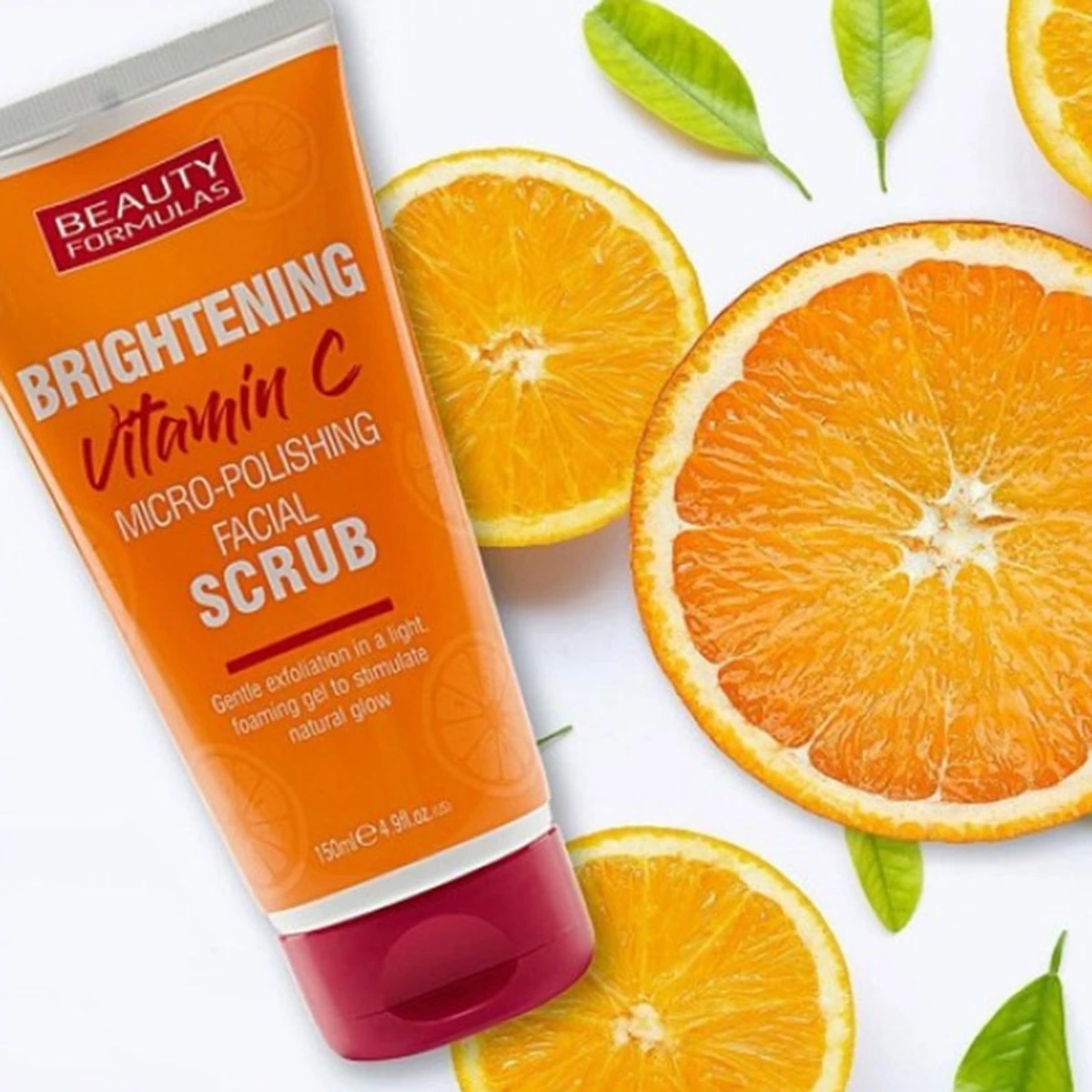 Beauty Formulas Brightening Vitamin C Micro Polishing facial scrub (150ml) - Image 4