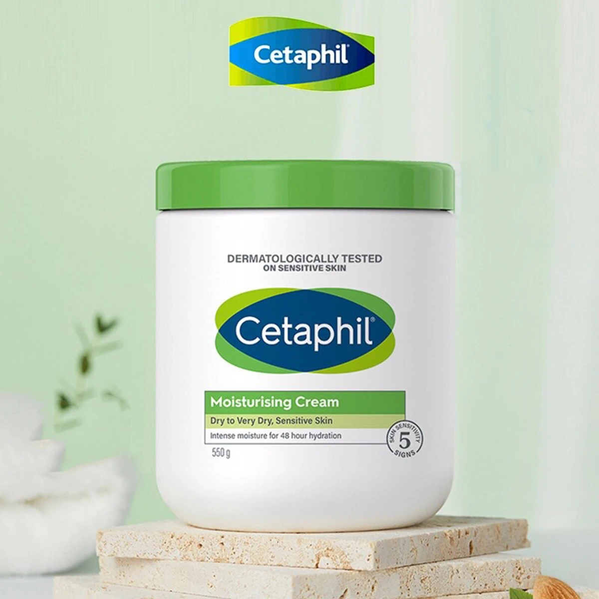 Cetaphil Moisturizing Cream for Very Dry to Dry, Sensitive Skin (550ml)