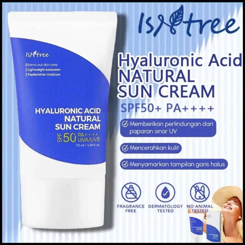 Isntree hyaluronic acid Natural Suncream SPF50 PA++++ - 50ml - Image 4