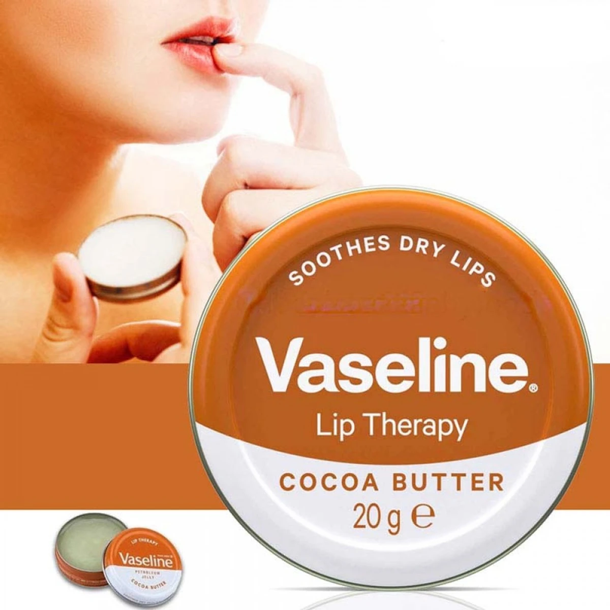 Vaseline Lip Therapy Cocoa Butter-(20gm)