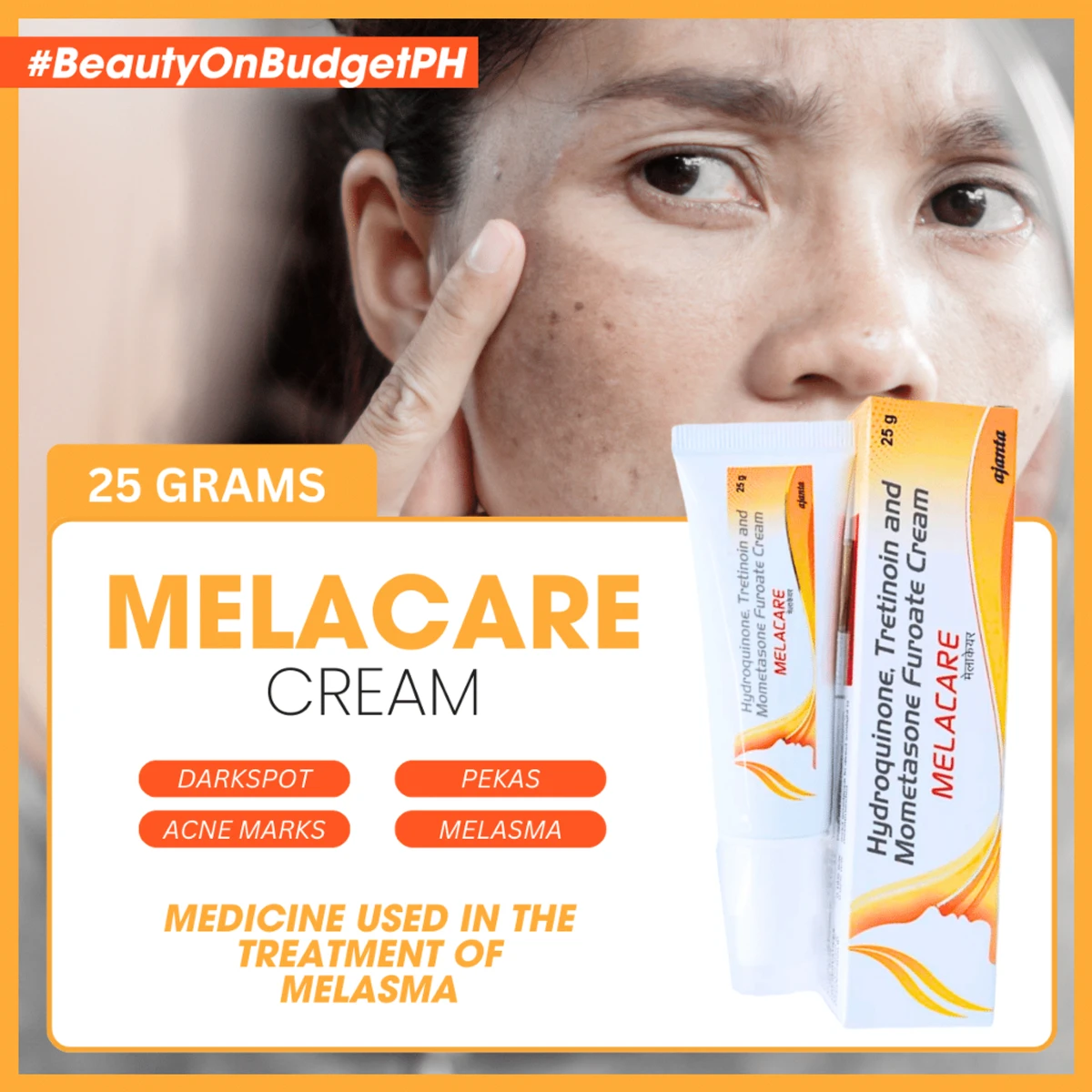 MELACARE Cream 25gm (India) - Image 3