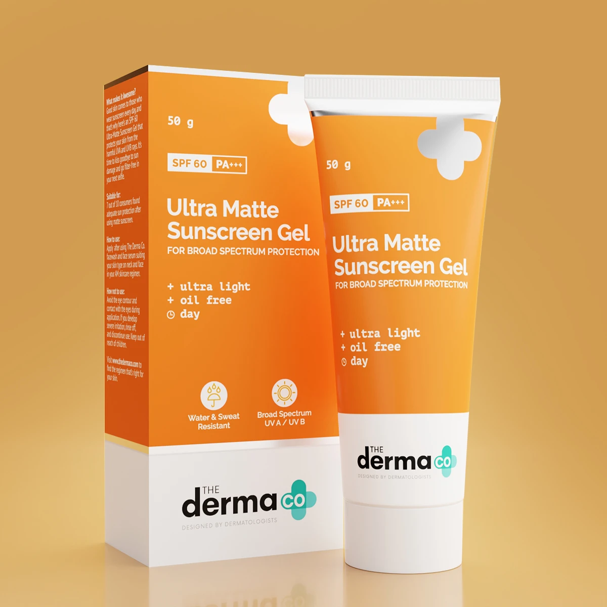 The Derma Co Ultra Matte Sunscreen Gel SPF 60 P++(50g)