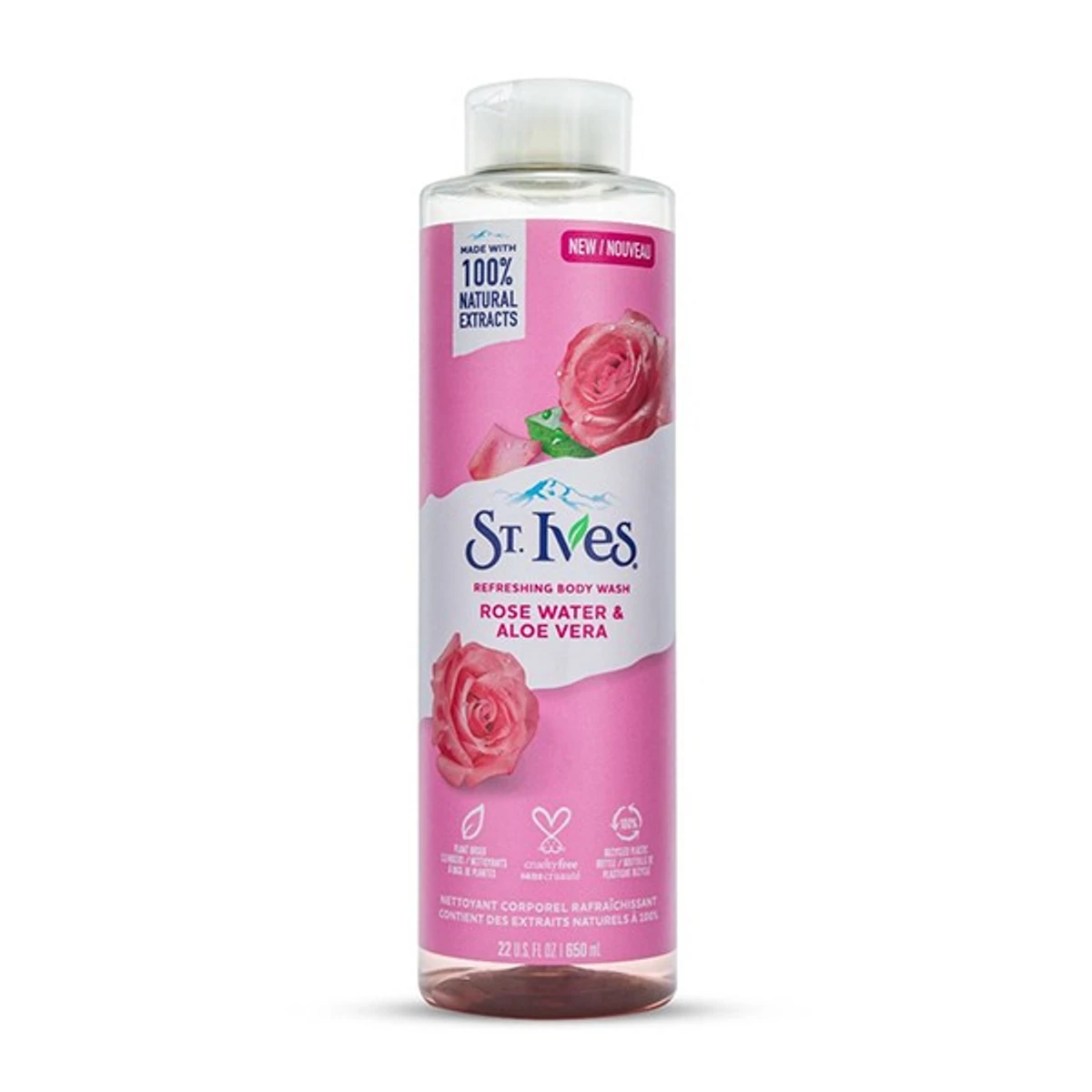 St. Ives Rose Water & Aloe Vera Refreshing Body Wash 650ml