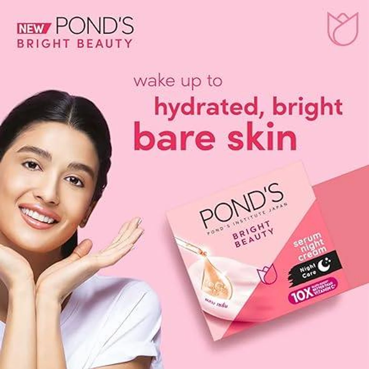 Pond's Bright Beauty Serum Night Cream (50ml)