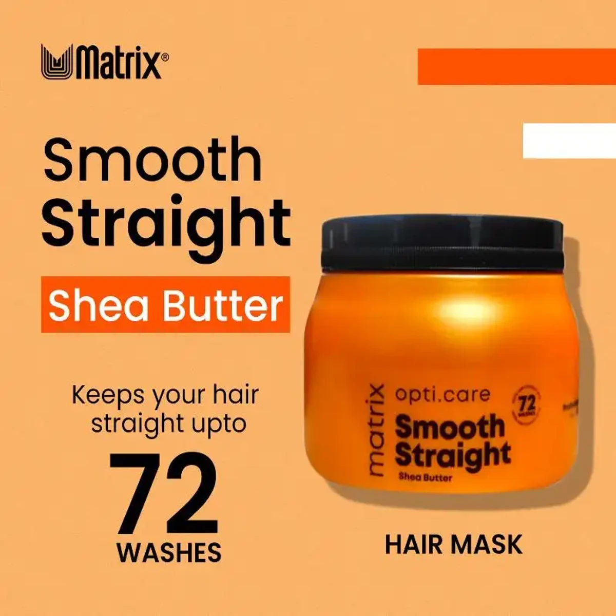 Matrix Opti Care Smooth Straight Hair Masque with Shea Butter (490g)