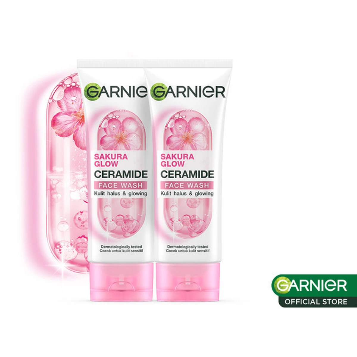 Garnier Sakura Glow Ceramide Face Wash 100ml