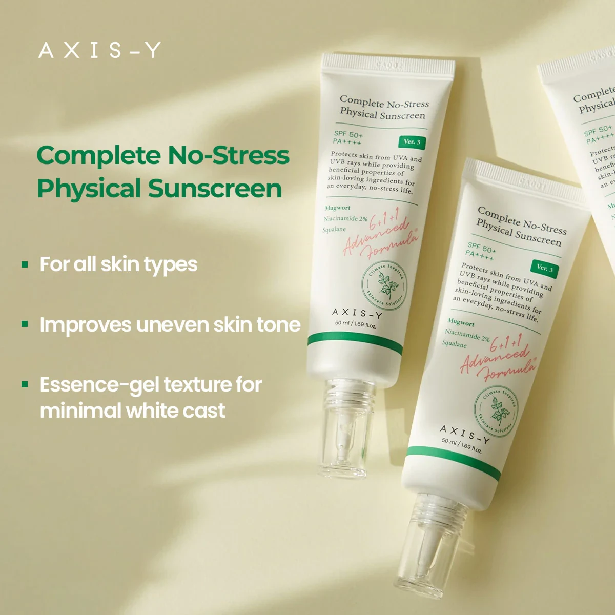 AXIS-Y Complete No-Stress Physical Sunscreen 50ml - Image 4