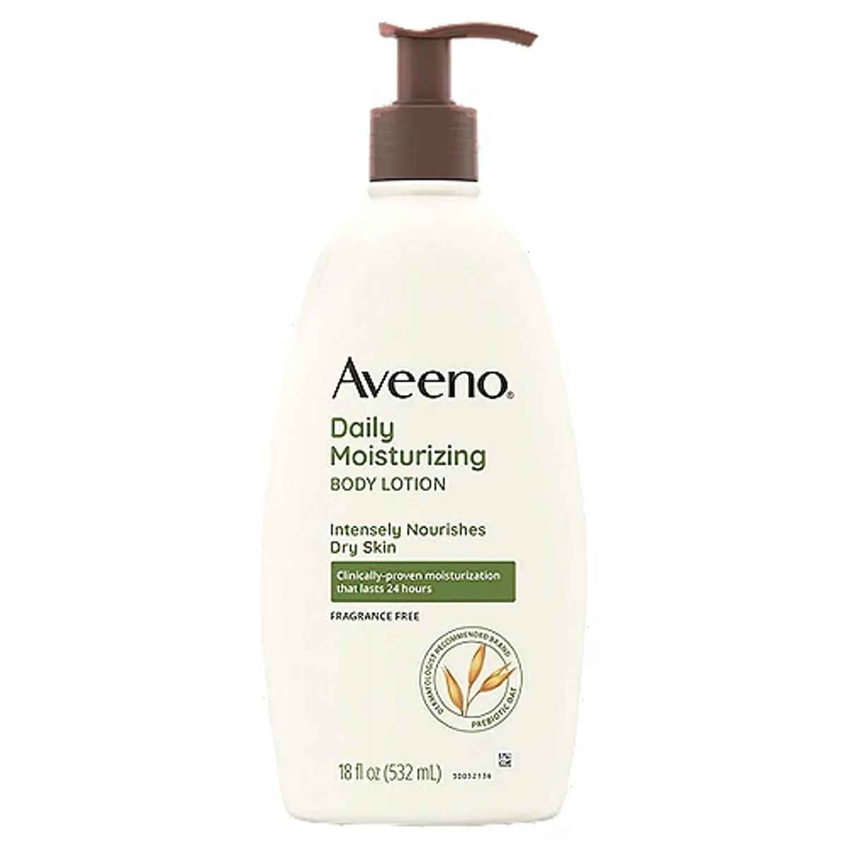 Aveeno Daily Moisturizing Lotion Fragrance Free, 18 fl oz-532ml