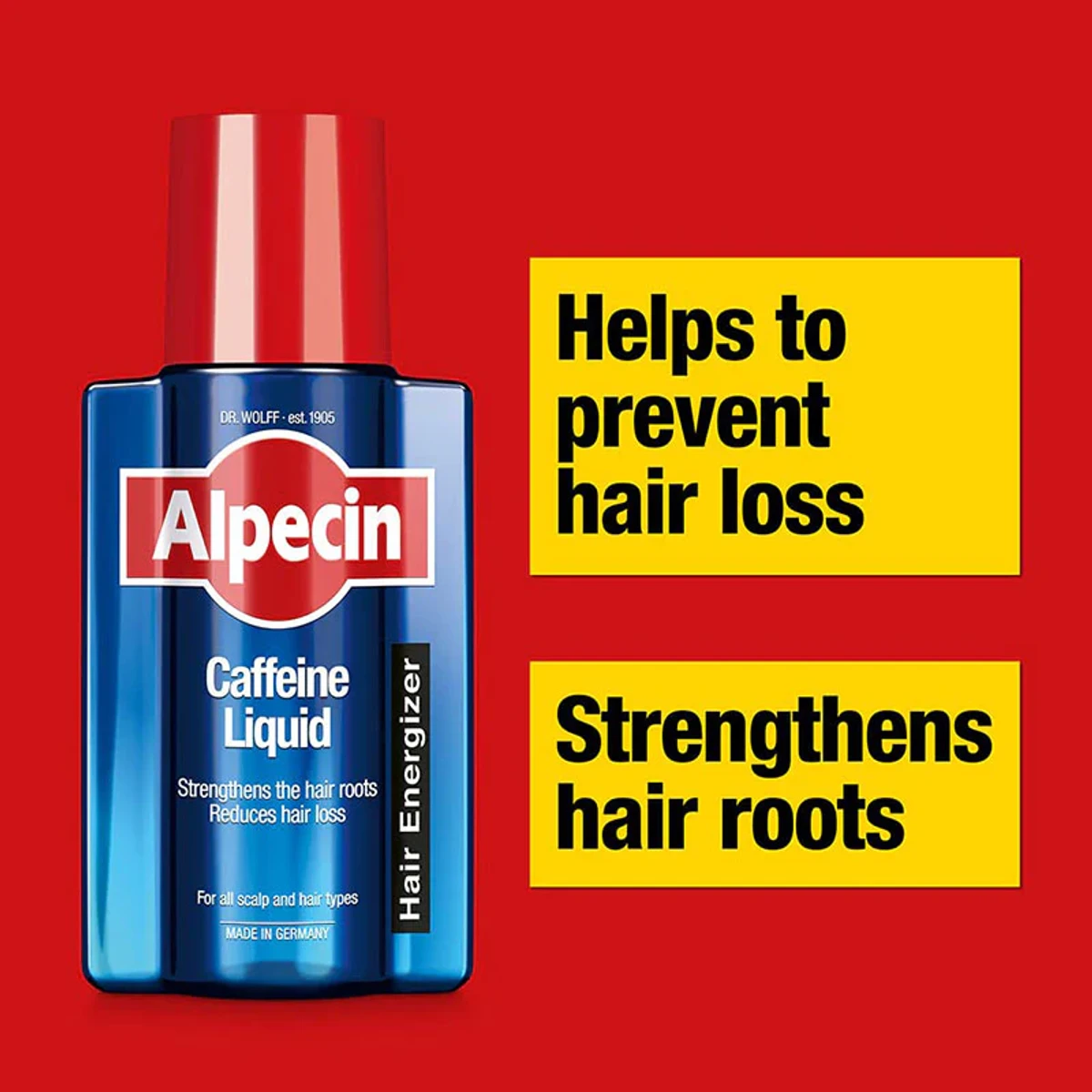 Alpecin Liquid Hair Energizer - Strengths Hair Root & Reduces Hair Loss -( 200ml)