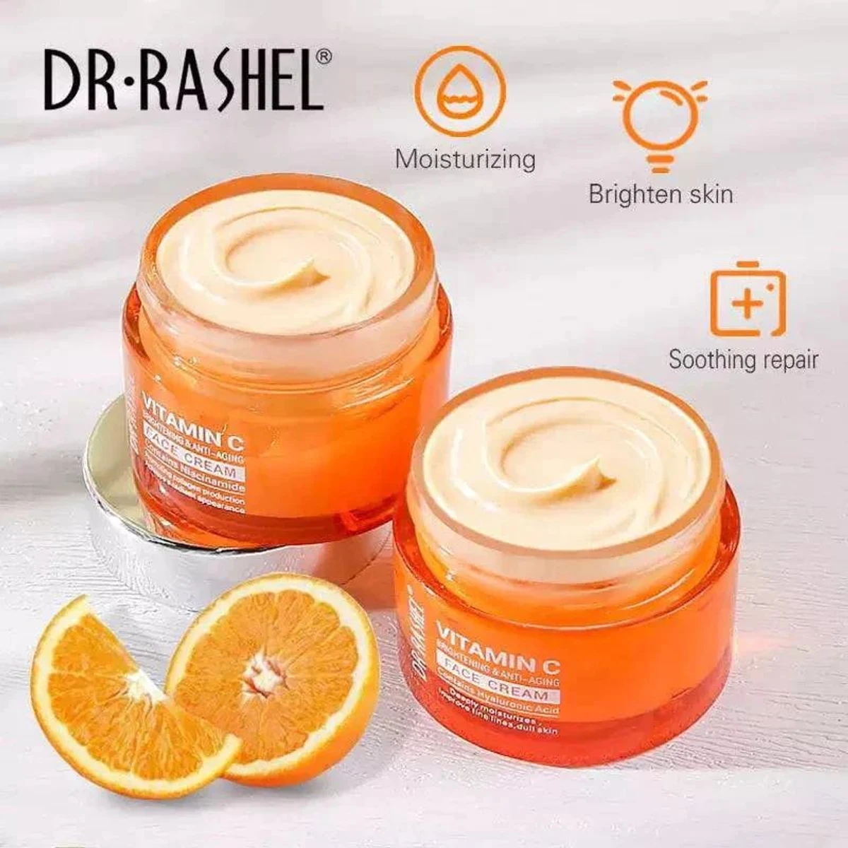 DR RASHEL Vitamin C Brightening & Anti-Aging (Day/Night) Cream 50gm - Image 3