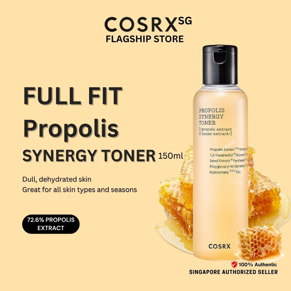 COSRX Full Fit Propolis Synergy Toner,(150ml /50ml)