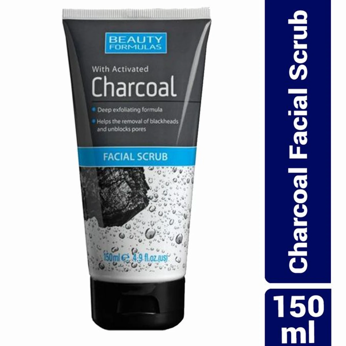 Beauty Formulas Charcoal Facial Scrub (150ml)