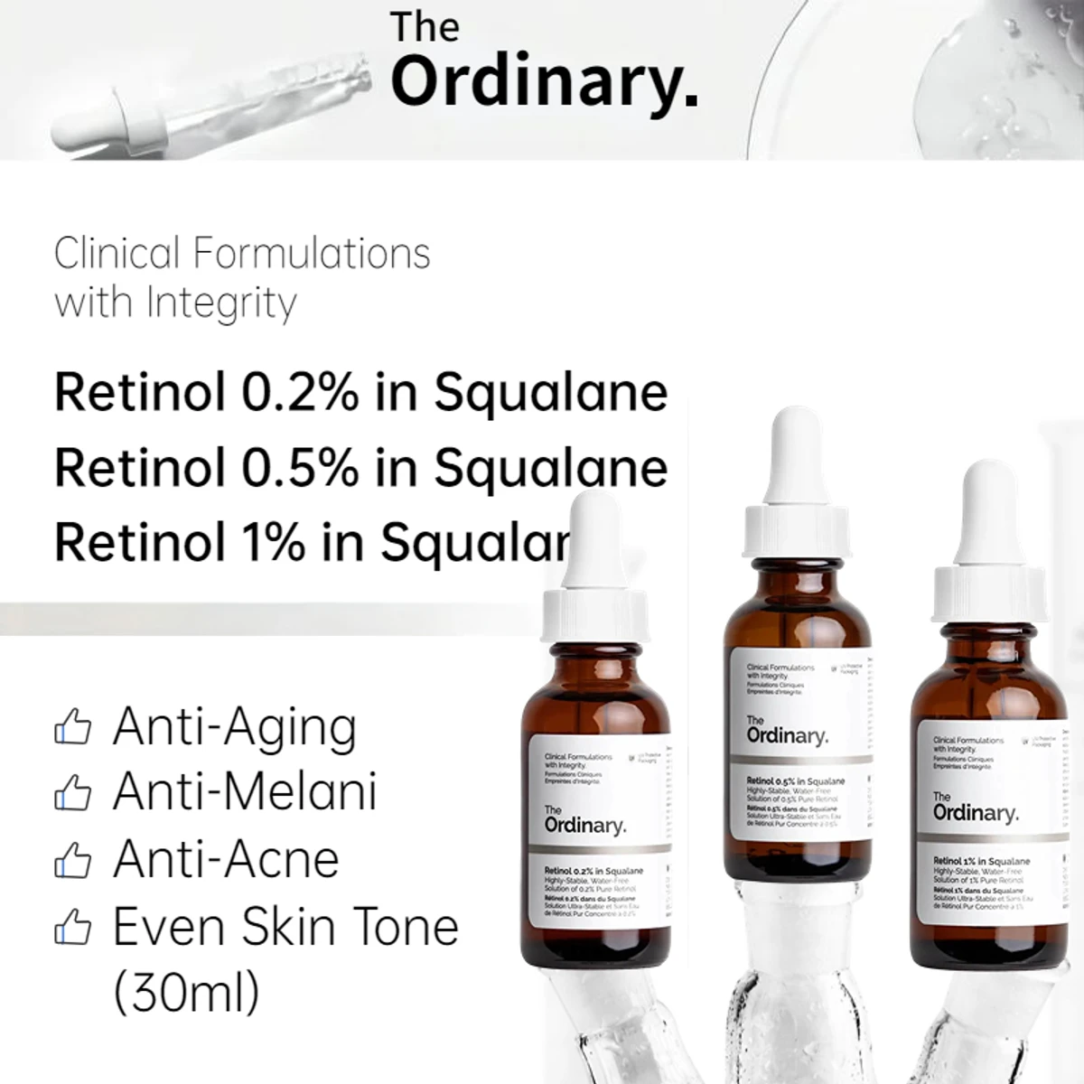 The Ordinary Retinol 0.5% in Squalane (30ml) - Image 5