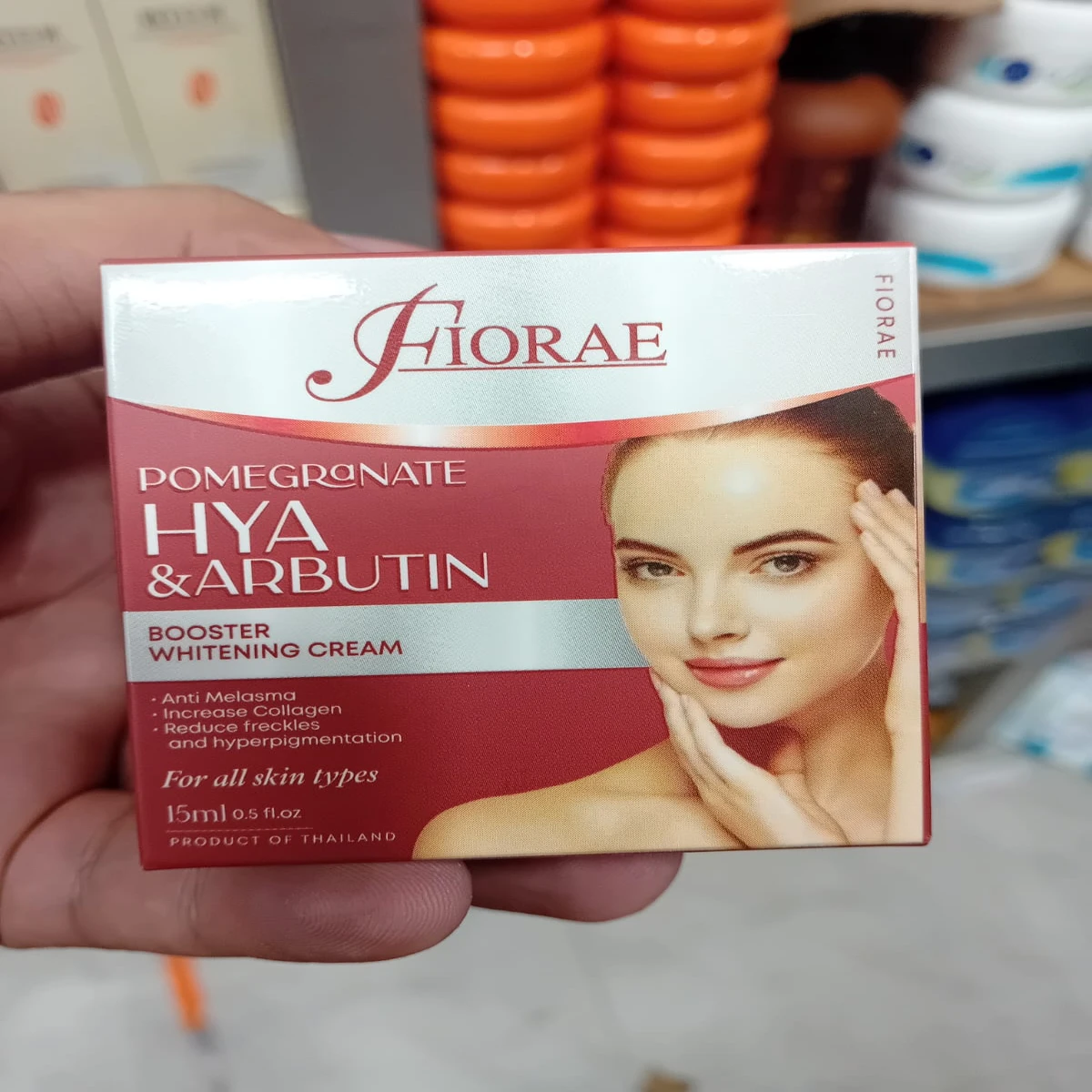 Fiorae Pomegranate Hya & Arbutin Booster Whitening Cream (15ml) - Image 4