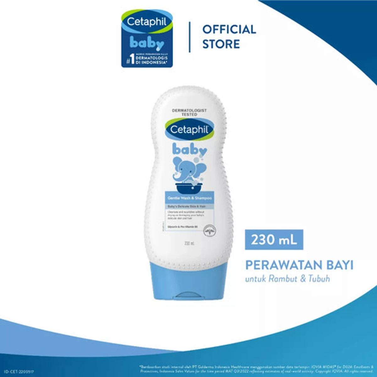 Cetaphil Baby Shampoo & Wash, White, Chamomile-230ml - Image 3