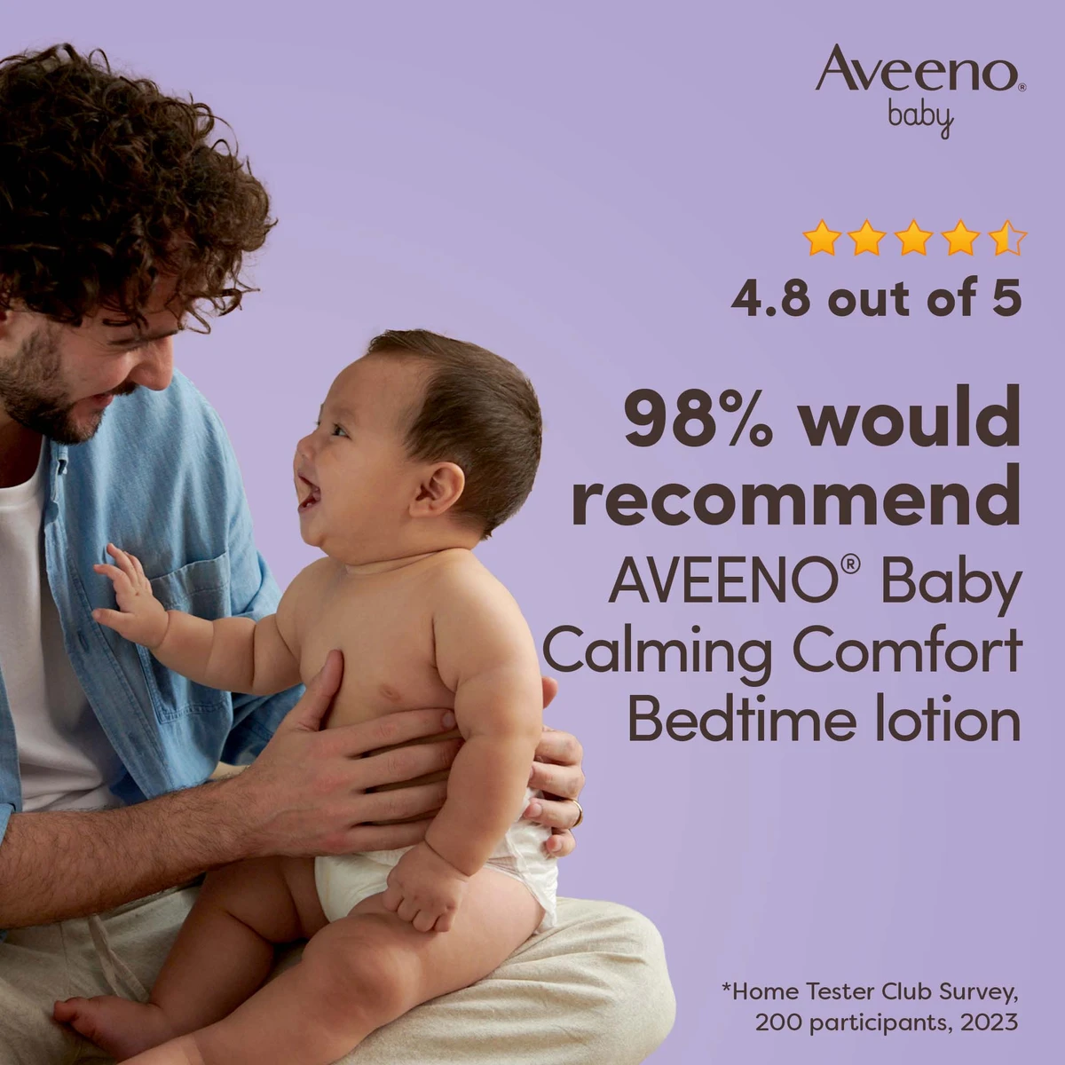 AVEENO® Baby Calming Comfort Bedtime Lotion 150ml - Image 5