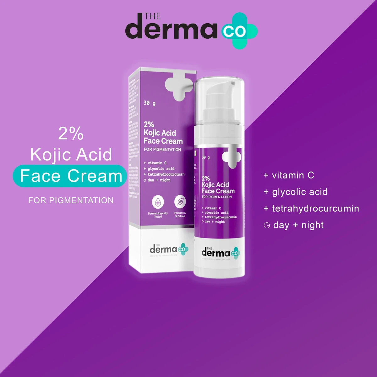 The Derma Co 2% Kojic Acid Face Cream For Pigmentation(30g)