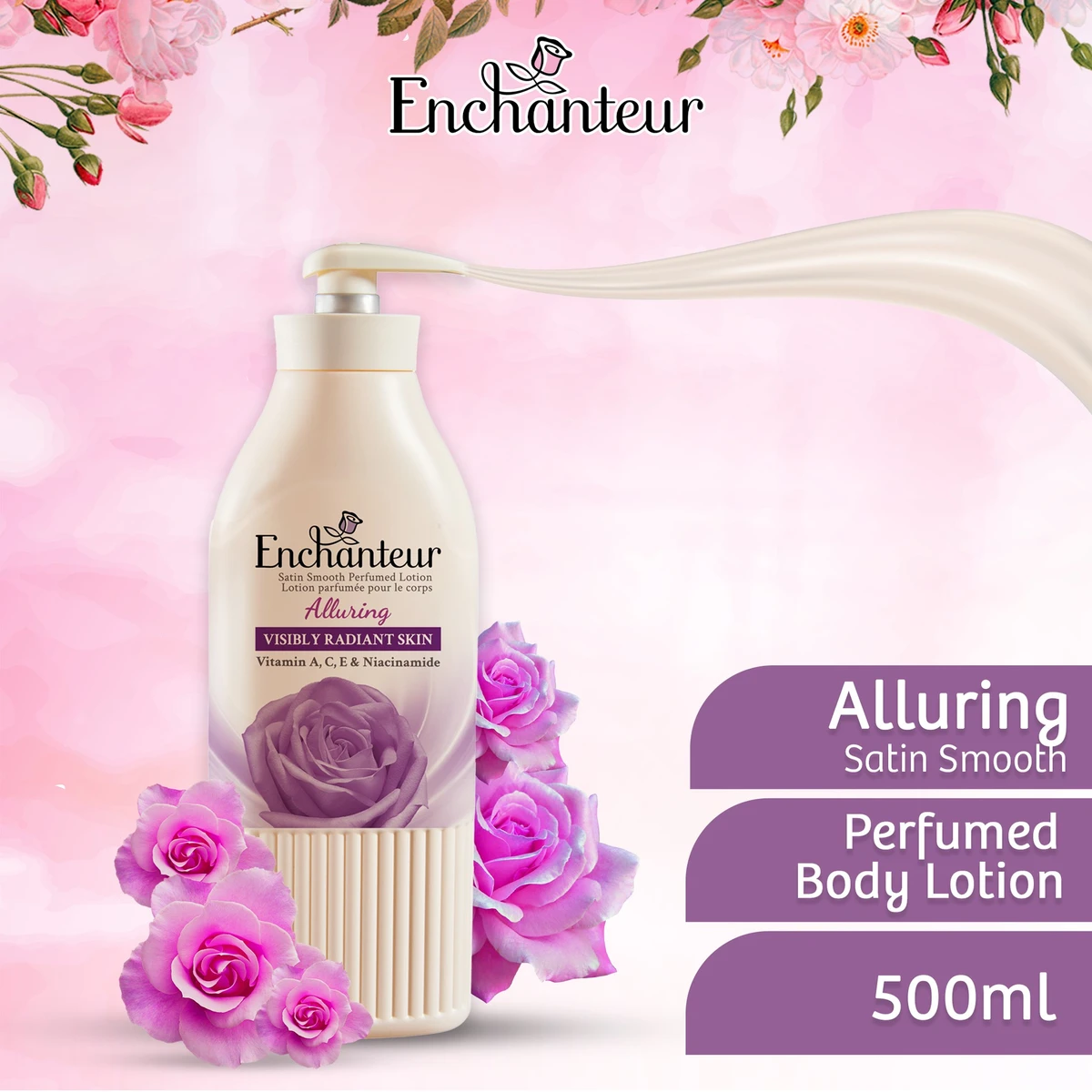 Enchanteur Alluring Perfumed Body Lotion (500ml)