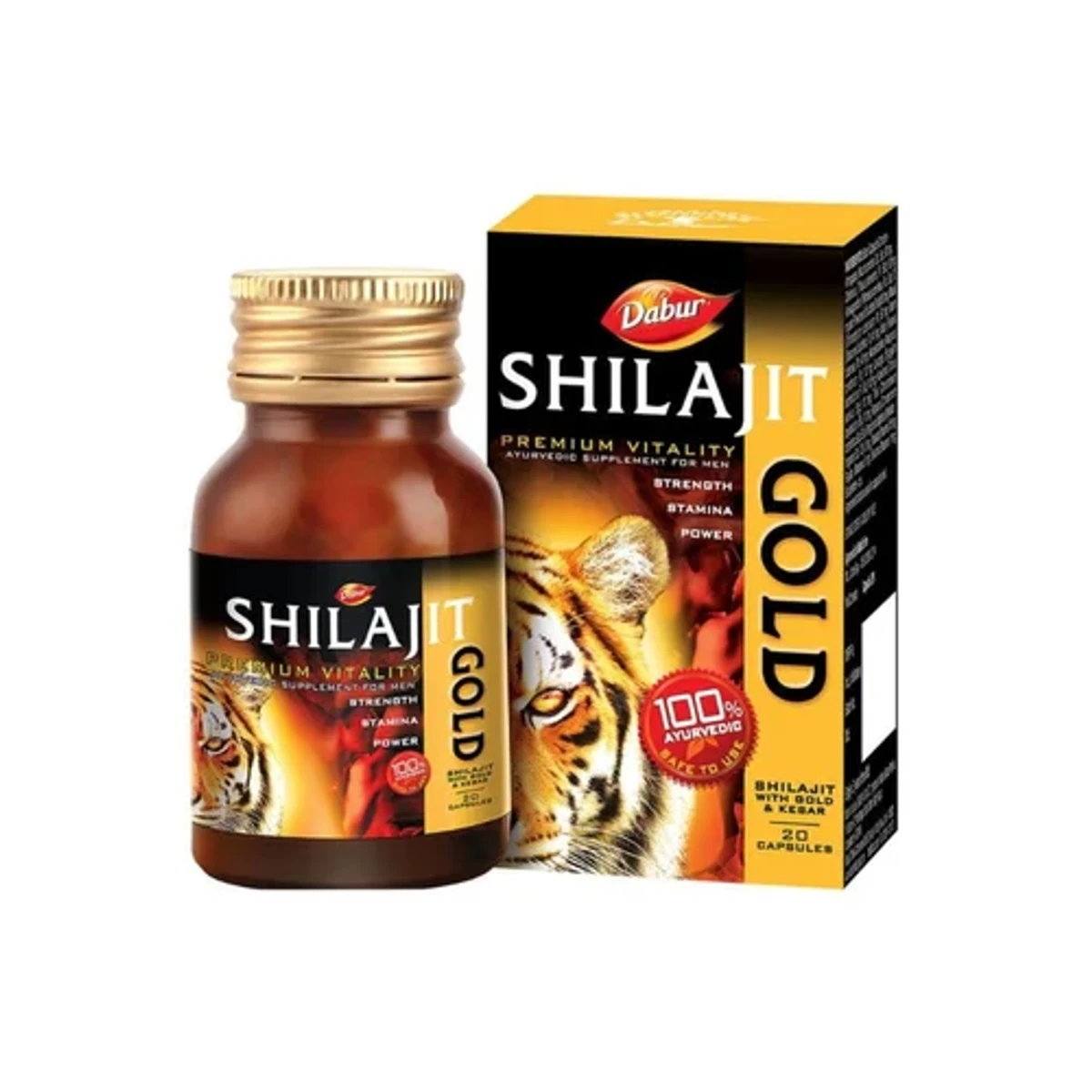 Dabur Shilajit Gold Capsules (20 Capsules) For Men