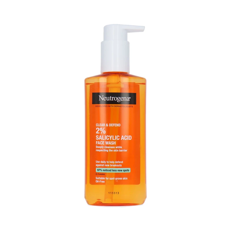 Neutrogena® Clear & Defend 2% Salicylic Acid Face Wash (200ml) France - Image 3