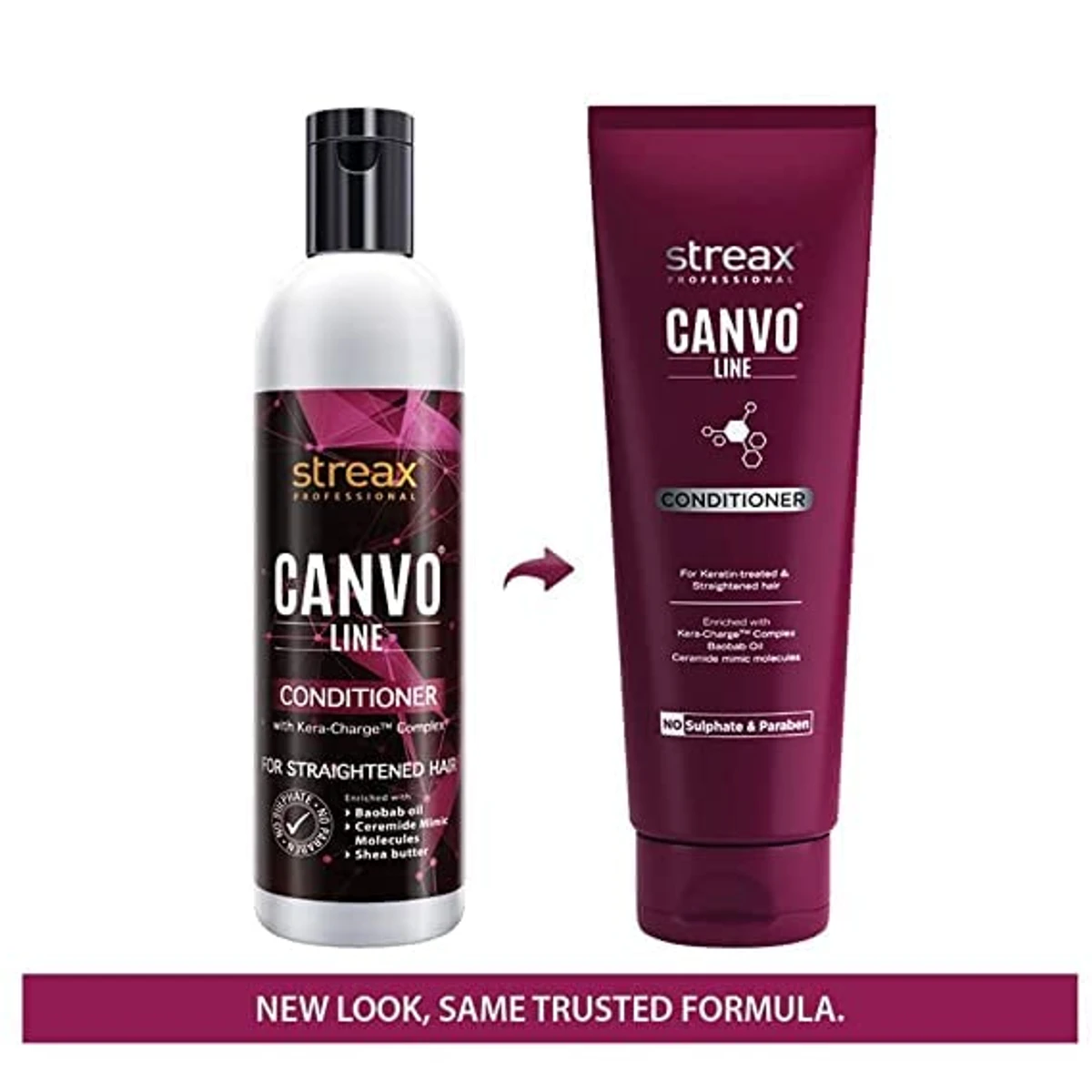 Streax Professional Canvoline Straightening Post Care Conditioner 240ml