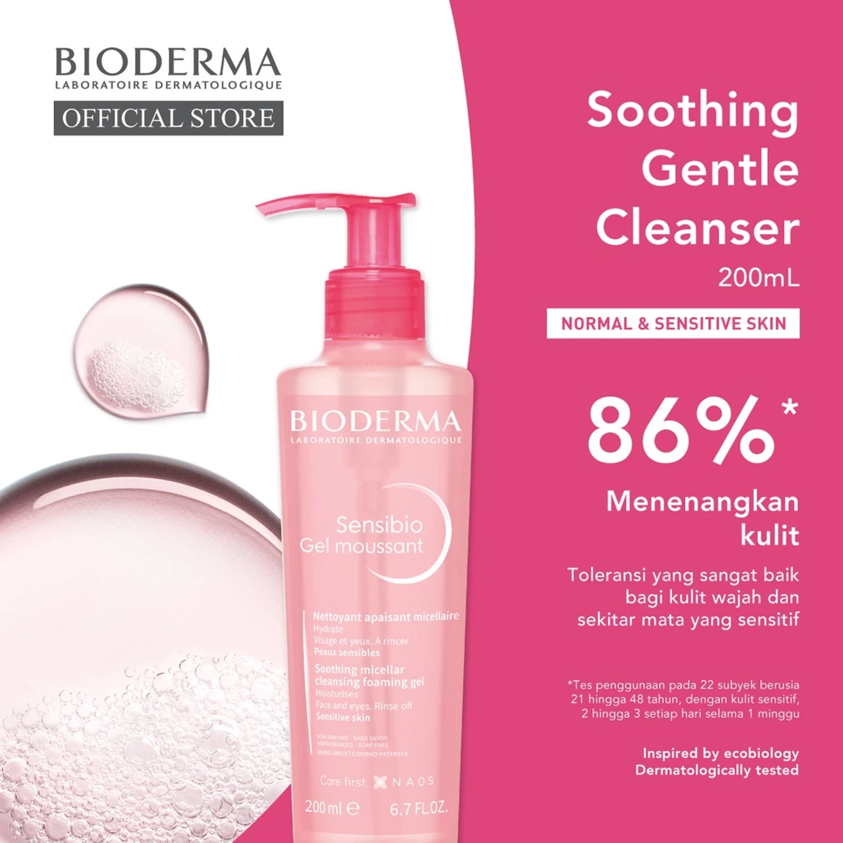 Bioderma Sensibio - Foaming Gel - Cleansing and Make-Up Removing 200ml